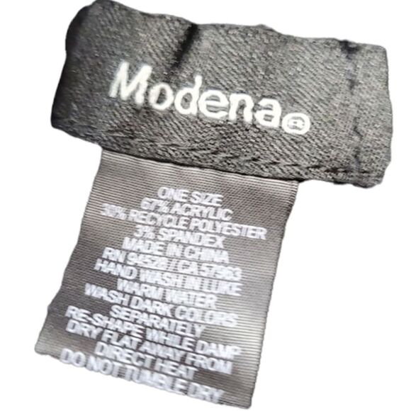 Modena Black Infinity Knit Scarf - Picture 2 of 3